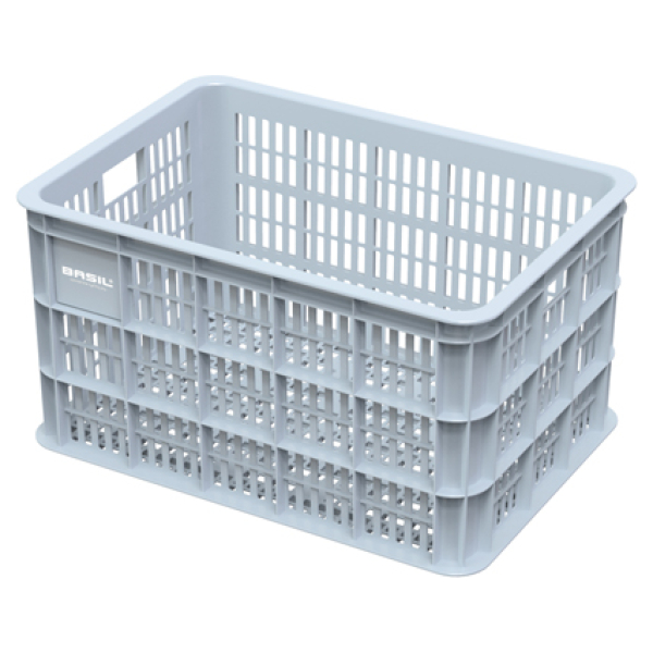 Basil Transportkrat Kunststof 50L - Zilver Sliver Cloud