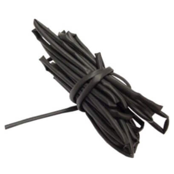 Merkloos Krimpkous 4.8 mm per 20CM Zwart