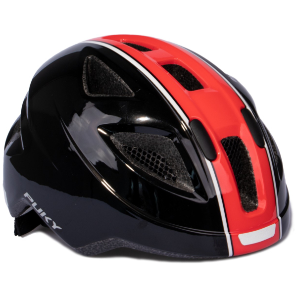 Puky Kinderhelm maat 51-56 CM Zwart/rood