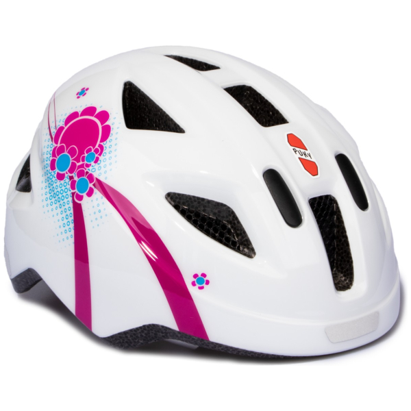 Puky Kinderhelm maat 45-51 Wit/roze