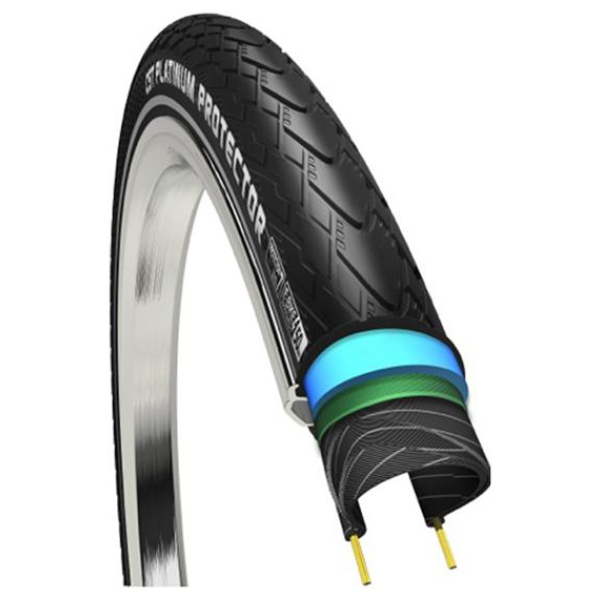Cheng Shin Tyre CST Platinum protector buitenband 28x1 3/8 R Zwart