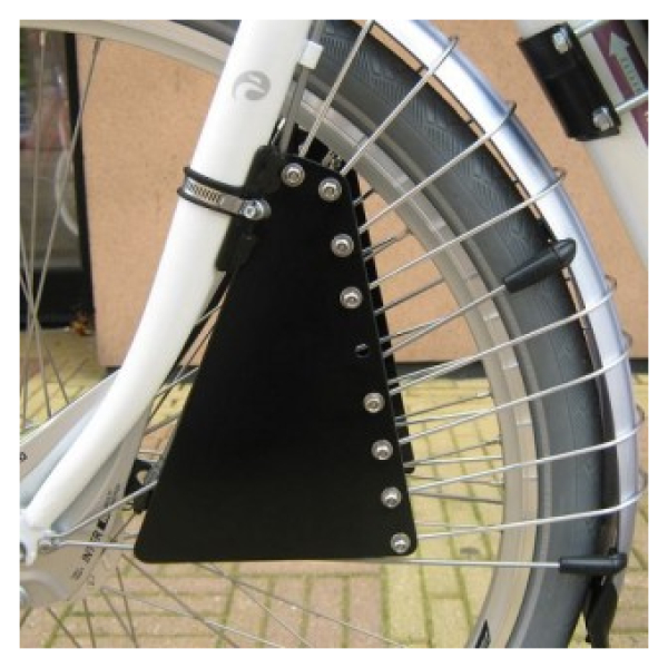 Op Stang Spaak voetbeschermer zwart, aluminium - Cycle4you