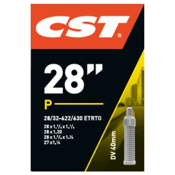 Cheng Shin Tyre BINNENBAND CST 27/28X1 1/4 HOLLANDS VENTIEL 40 MM (DV40) Zwart
