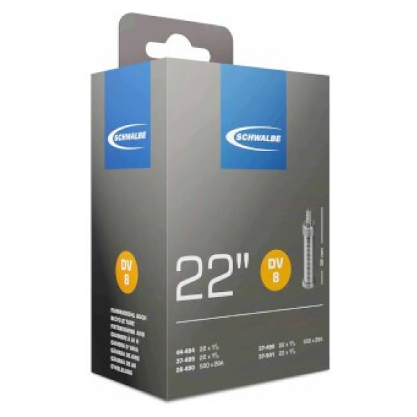 Schwalbe Fiets Binnenband 22 (28-37/489-501) Hollands Ventiel (DV8) Zwart
