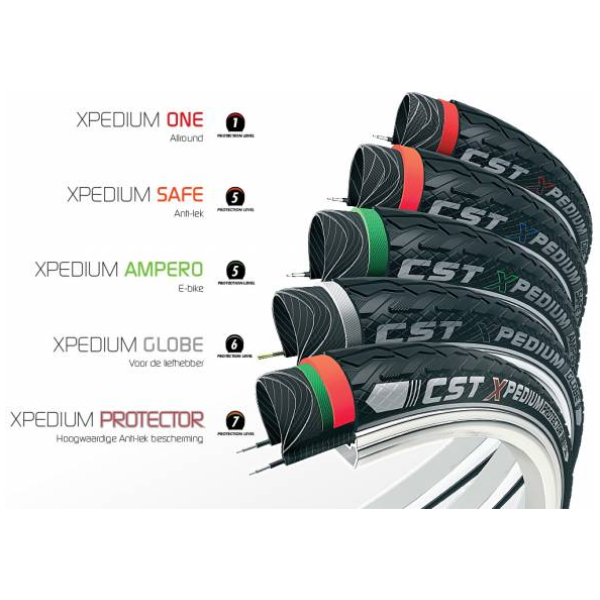 Cheng Shin Tyre CST Buitenband Xpedium Ampero 28 x 1 5/8 x 1 3/8 Refl. Zwart - Afbeelding 2