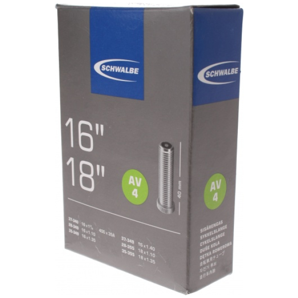 Schwalbe Binnenband 16-18 x 1 3/8 - 1.35 (28/37-34/355) Auto Ventiel Zwart - Afbeelding 2