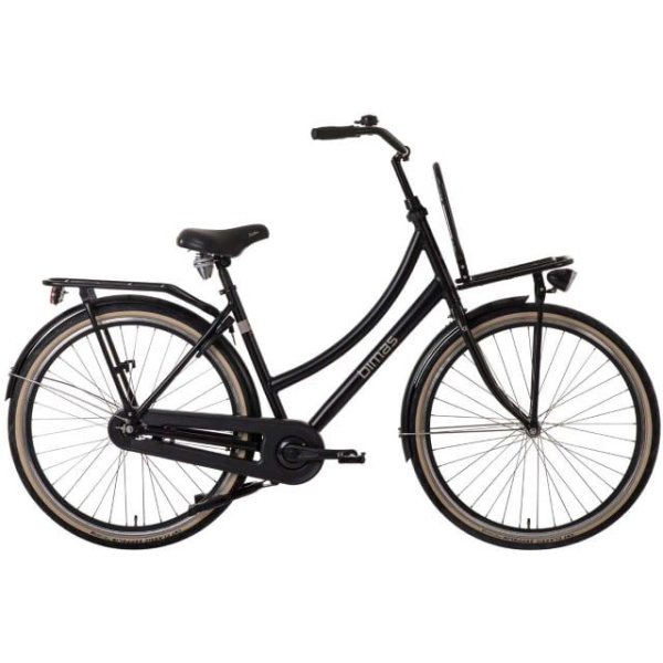 Bimas Bikes Transporter 1.0 cm 28 inch Mat Zwart Dames 2024