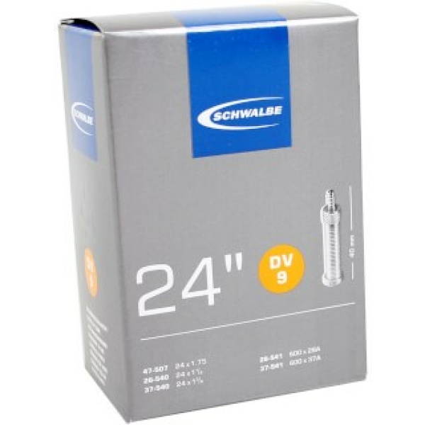 Schwalbe Binnenband DV9 24" / - 32mm ventiel Zwart