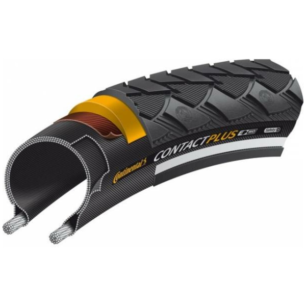 Continental Contact Plus Buitenband 28x15/8x13/8 - Zwart