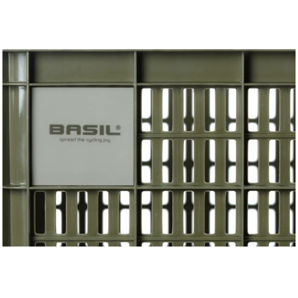 Basil fietskrat S klein 25 lt. Moss Green - Afbeelding 3