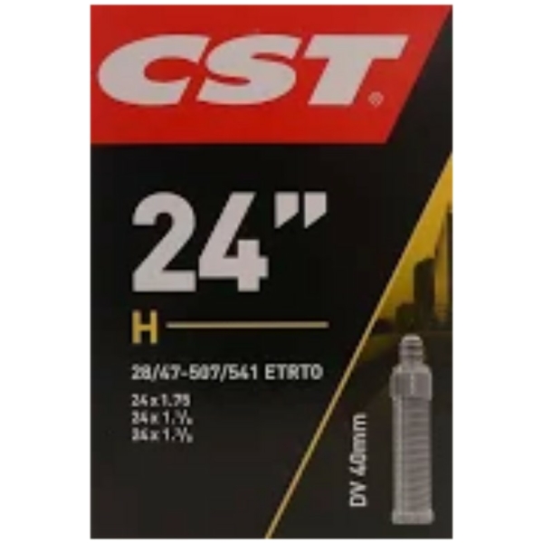 Cheng Shin Tyre CST bIinnenband 24x1.75/2.125-1 3/8 hv 40mm Zwart - Afbeelding 3