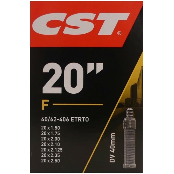 Cheng Shin Tyre CST Binnenband 20" Ventiel: DV/HV 40mm Zwart - Afbeelding 3