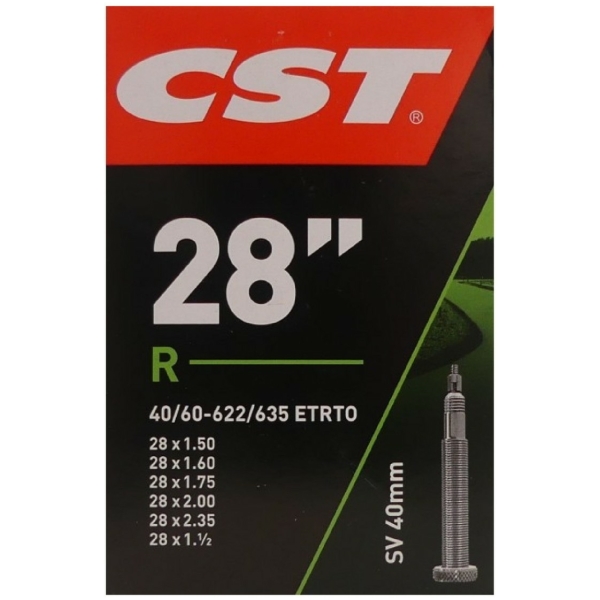 Cst BINNENBAND 27/28 x 3/4-1 (18-25/622-630) FRANS VENTIEL 40 mm Zwart - Afbeelding 2