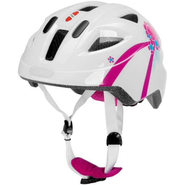Puky Kinderhelm maat 45-51 Wit/roze - Afbeelding 2