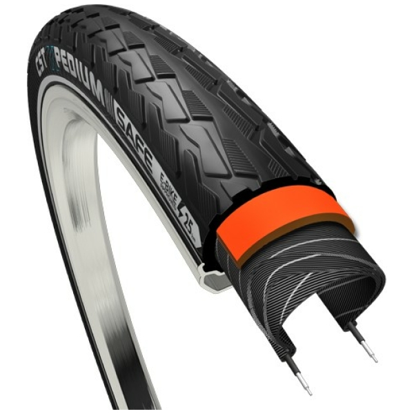 Cheng Shin Tyre CST Werkplaats Xpedium Safe 28 x 1 3/8 Zwart