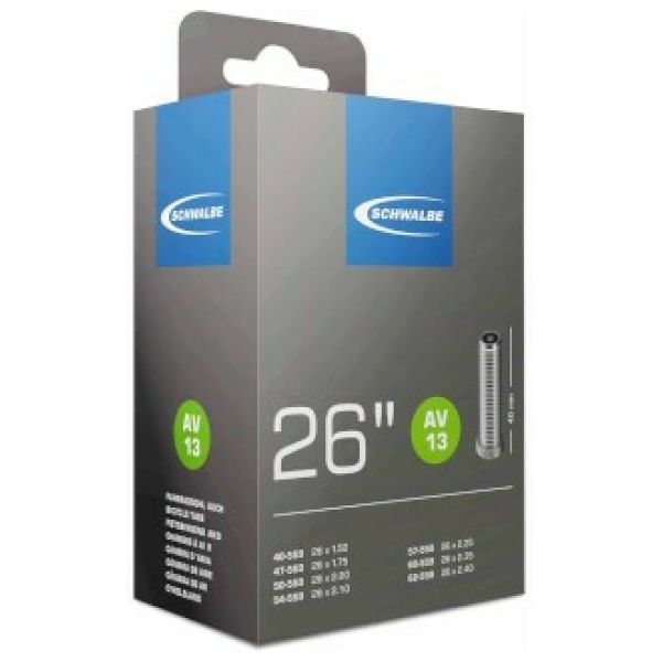 Schwalbe (AV13) Fiets Binnenband 26 Breed Auto Ventiel Zwart - Afbeelding 5