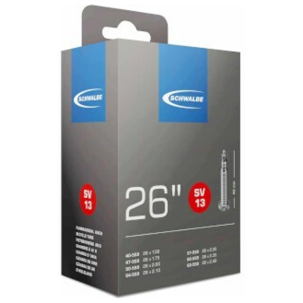 Schwalbe Binnenband SV13 26" / - 40mm ventiel Zwart - Afbeelding 4
