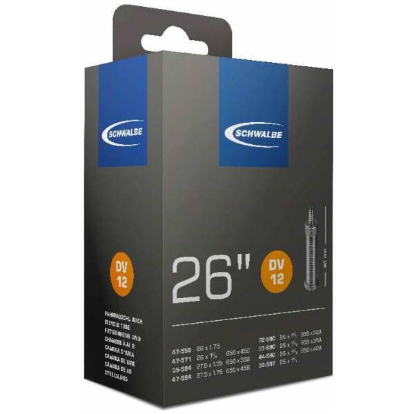 Schwalbe BINNENBAND 26 DV12 40MM Zwart - Afbeelding 2