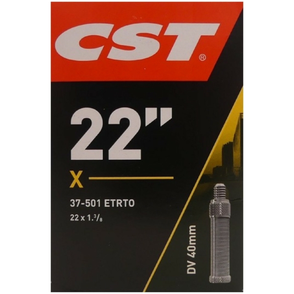 Cst Binnenband 22x1 3/8 hv 40mm Zwart - Afbeelding 4
