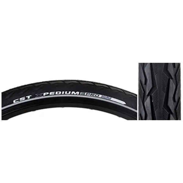 Cst Buitenband Xpedium Pro 28 x 1 5/8 x 1 3/8 EPS+ Reflectie Zwart - Afbeelding 2