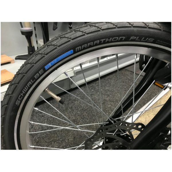 Sbk Cafe Vouwfiets Shimano 7V met schijfremmen Mat Zwart 2023 - Afbeelding 4