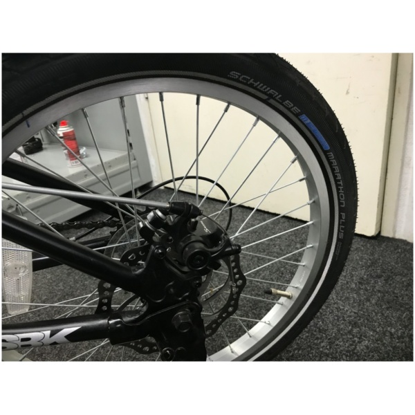 Sbk Cafe Vouwfiets Shimano 7V met schijfremmen Mat Zwart 2023 - Afbeelding 2