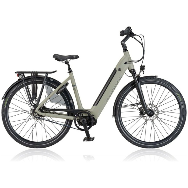 Vandijck Leto cm Belt Elektrische Fiets 7 Speed 28 inch Sage Glossy Dames 2024