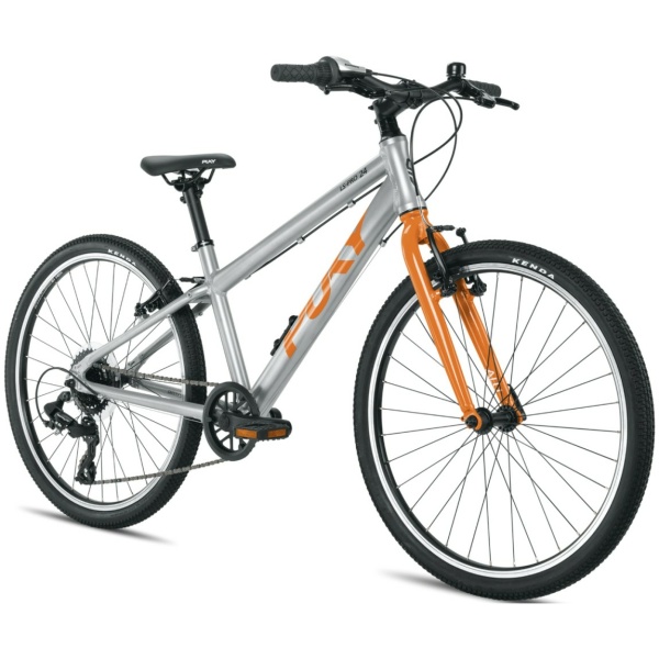 Puky LS-PRO J36 24-8 Aluminium Zilver Oranje Jongens 2023 - Afbeelding 2