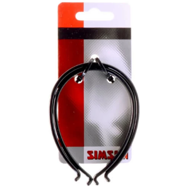 Simson Broekklem kunststof met reflectie 020930 Zwart - Afbeelding 2