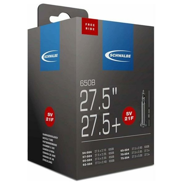Schwalbe Binnenband Extralight 27.5 x 2.10- 3.00 - 40mm FV Zwart