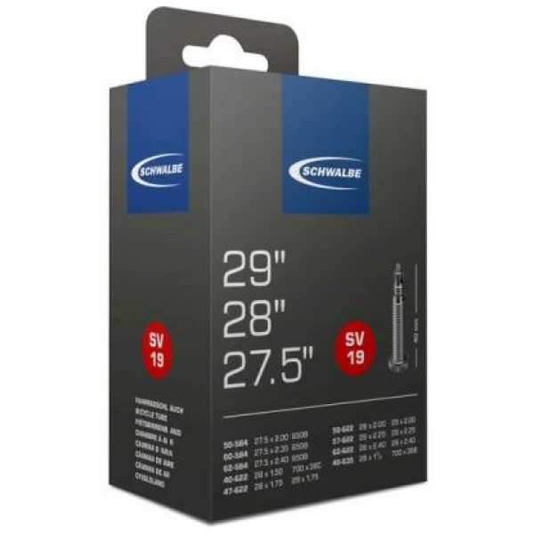 Schwalbe Binnenband 27,5"-29" SV19 40mm Presta Zwart