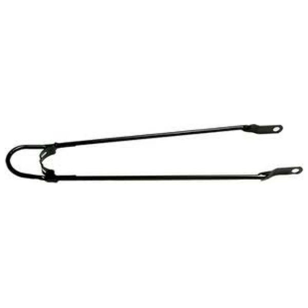 Merkloos Spatb bumperstang 28x1 1/2 mat zw Mat Zwart