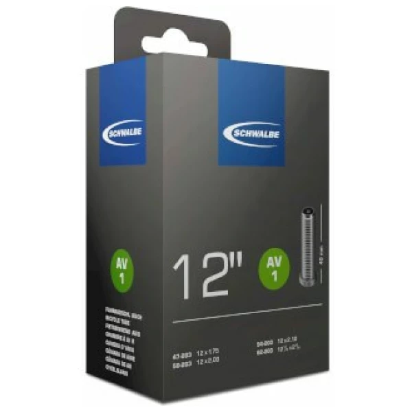 Schwalbe Binnenband AV1 12" / - Auto Ventiel 40mm Zwart - Afbeelding 3