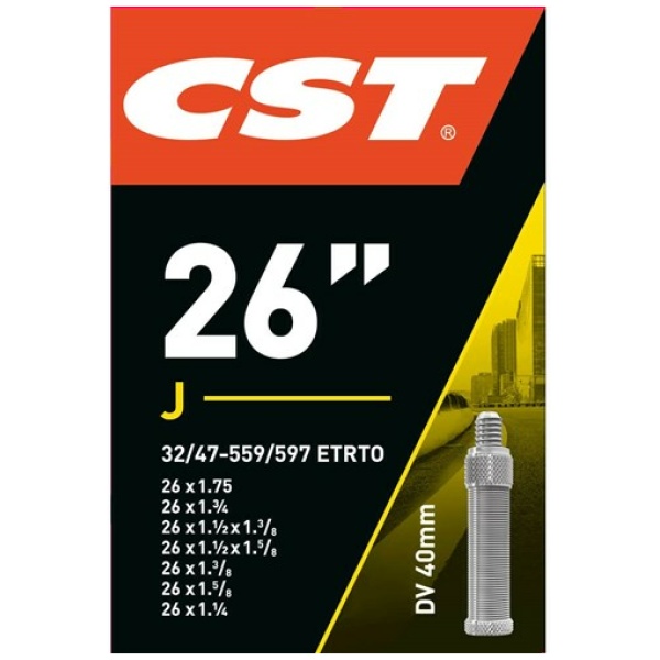Cst Binnenband 26X13/8 Hollands Ventiel 40mm (37-590) Zwart