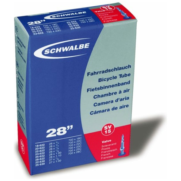 Schwalbe Binnenband Light 18/28-622 frans ventiel 40mm RACE Zwart