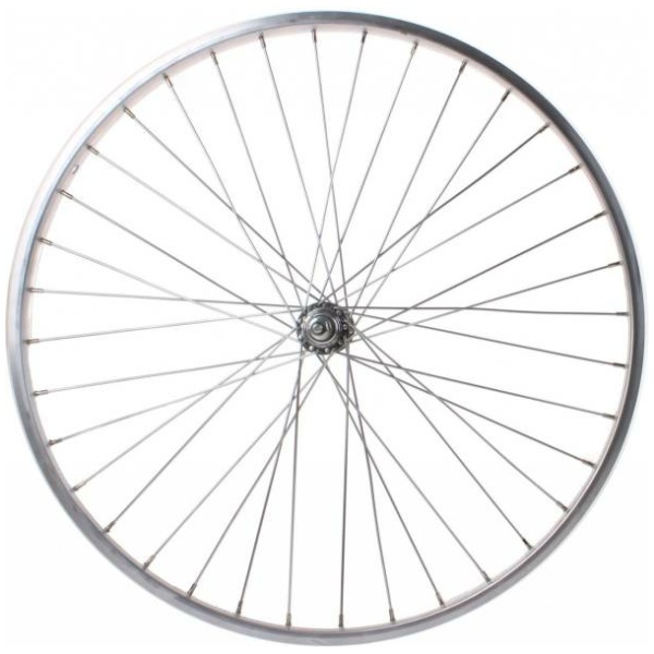 Verwimp Voorwiel 24 x 1 3/8 Inch Aluminium - Zilver 37-540