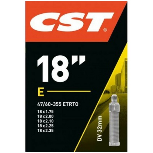 Cst Binnenband 18x1.75/2.125 Hollands Ventiel 32mm Zwart - Afbeelding 4