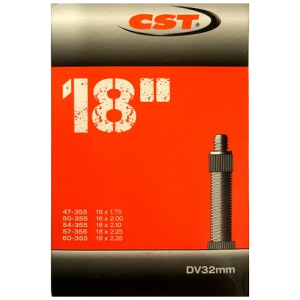 Cst Binnenband 18x1.75/2.125 Hollands Ventiel 32mm Zwart - Afbeelding 3