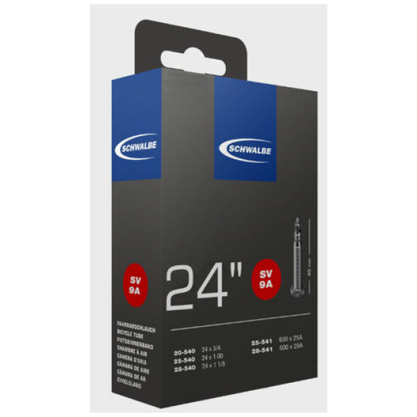 Schwalbe Fiets Binnenband 24x1 (18-28/540-541) Frans Ventiel Zwart - Afbeelding 3