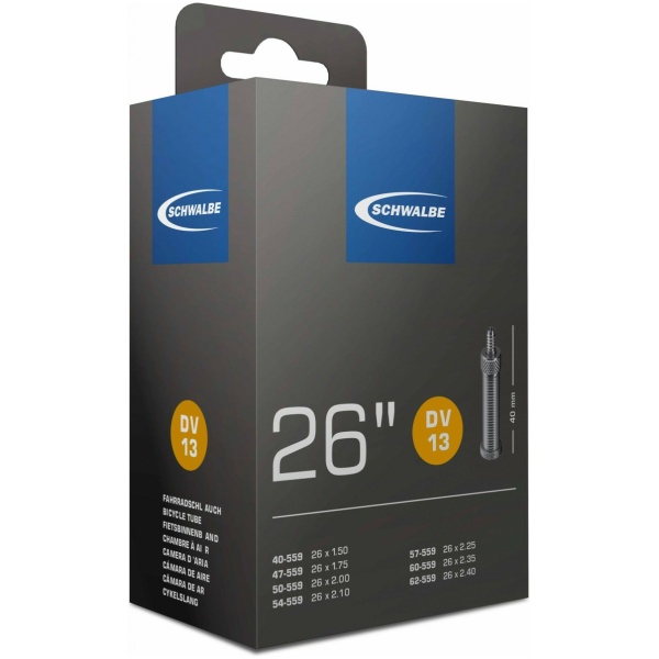 Schwalbe Binnenband (DV13)26 (40-62/559) Breed Hollands Ventiel Zwart