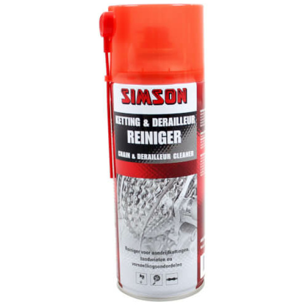 Simson Ketting & derailleurreiniger 400ml 021001 Rood