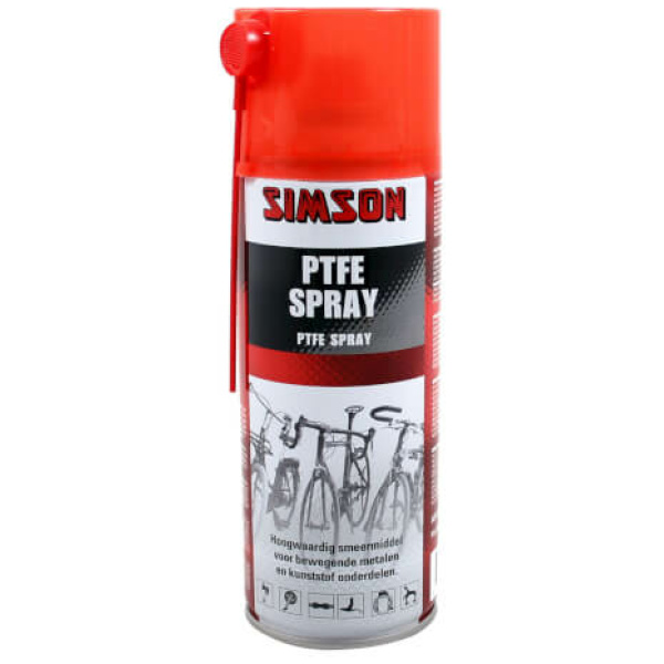 Simson PTFE spray 400ml Rood