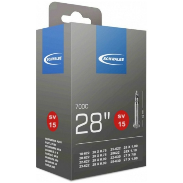 Schwalbe Binnenband Light 18/28-622 frans ventiel 40mm RACE Zwart - Afbeelding 4