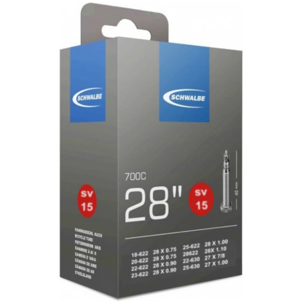 Schwalbe Binnenband Light 18/28-622 frans ventiel 40mm RACE Zwart - Afbeelding 4