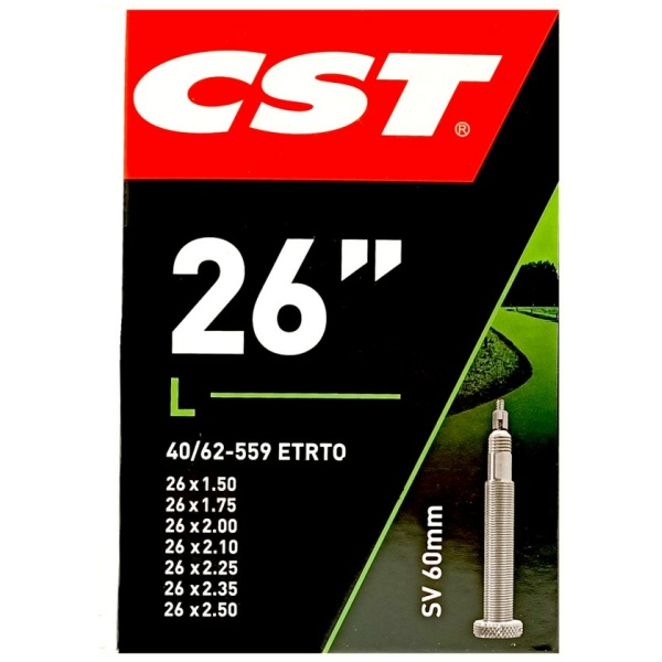 Cst Binnenband 26x1.50-2.50 Frans Ventiel 60mm Zwart