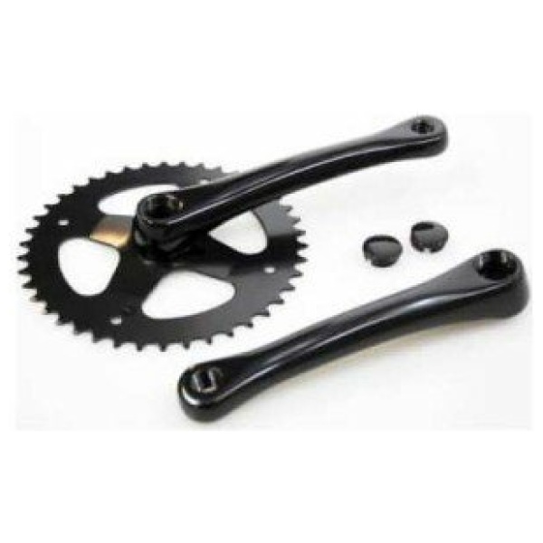 Cortina Crankstel 42T 170mm Transport aluminium Black