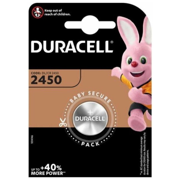 Duracell Batterij CR2450 3V knoopcel