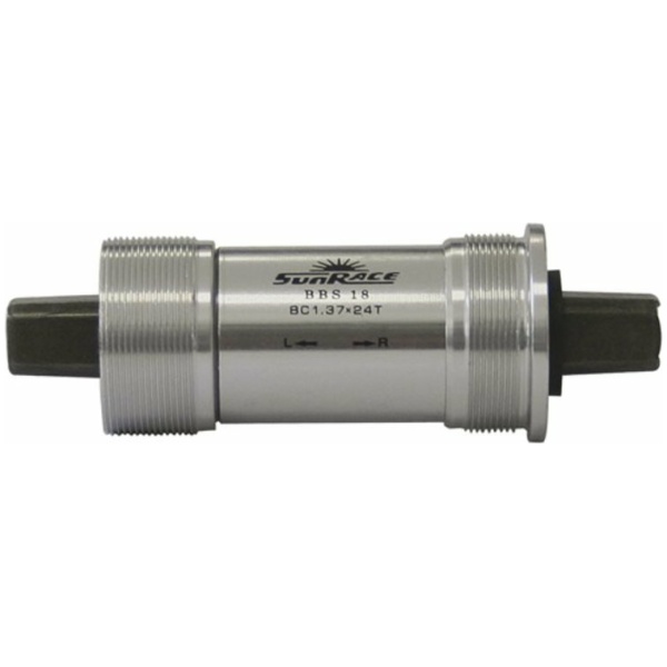 Sunrace trapas 68/118mm BSA aluminium Zilver/Zwart