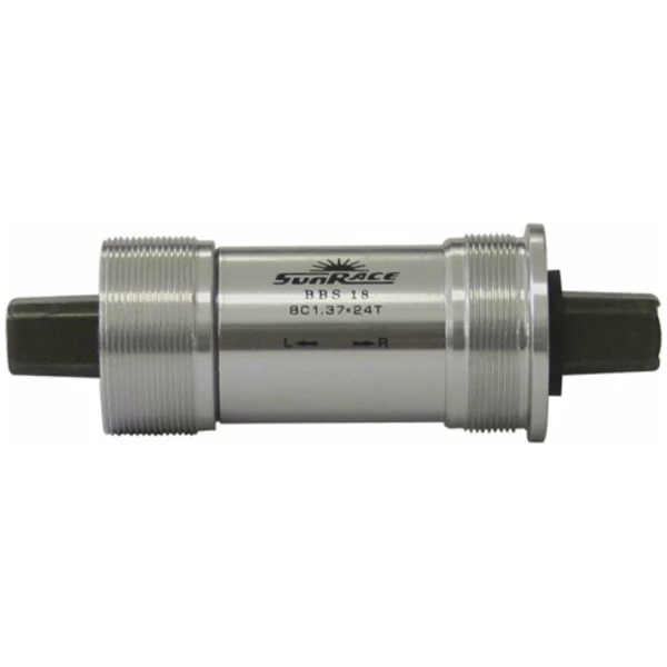 Sunrace trapas 68/118mm BSA aluminium Zilver/Zwart