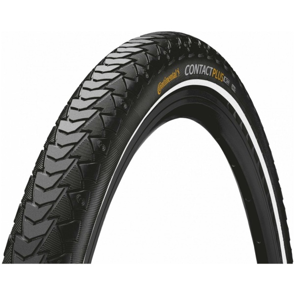 Continental btb Contact Plus 28 x 1.60 reflectie Zwart